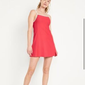 Old Navy Red PowerSoft Cami Athletic Dress